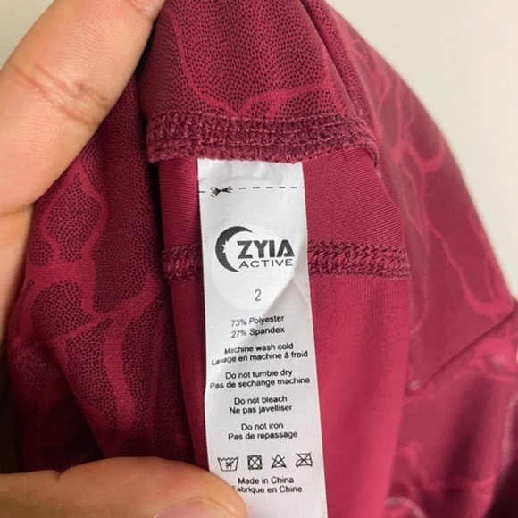 Zyia Active Light n Tight Leggings Rosa Maze - Picture 10 of 10
